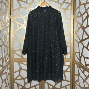 Monki‎ Mesh Polka dot Print Dress